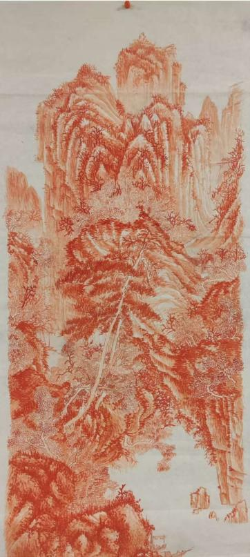 2023级学生党卓霖作品《丹青颂国安》 2023级学生党卓霖作品《丹青颂国安》